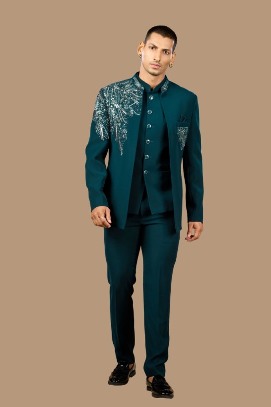 DARK TEAL JODHPURI